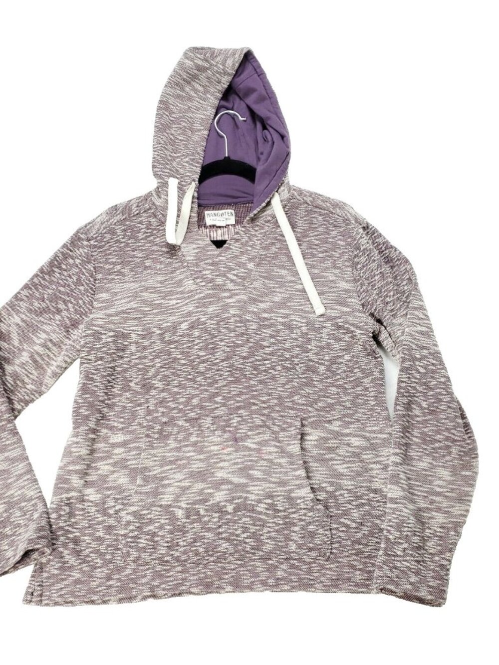 Hang Ten Hoodie Women Medium Sweatshirt California Surf Sweater Mauvewood Pocket